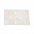 Карточки Zebra, 30 mil (PVC), с голограммой, белые, 500 шт. арт. 104523-120